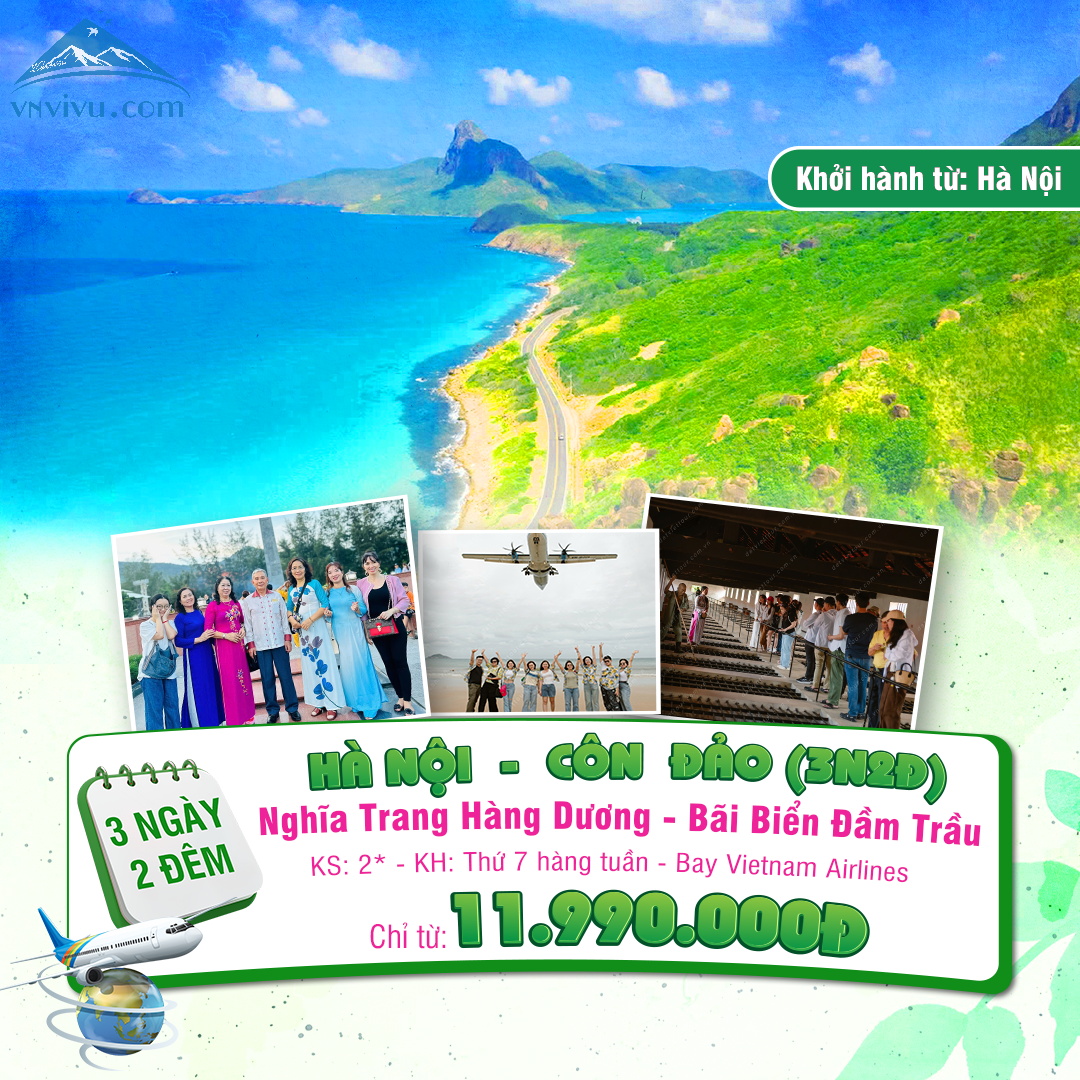 Tour Hà Nội – Côn Đảo 3 ngày 2 đêm