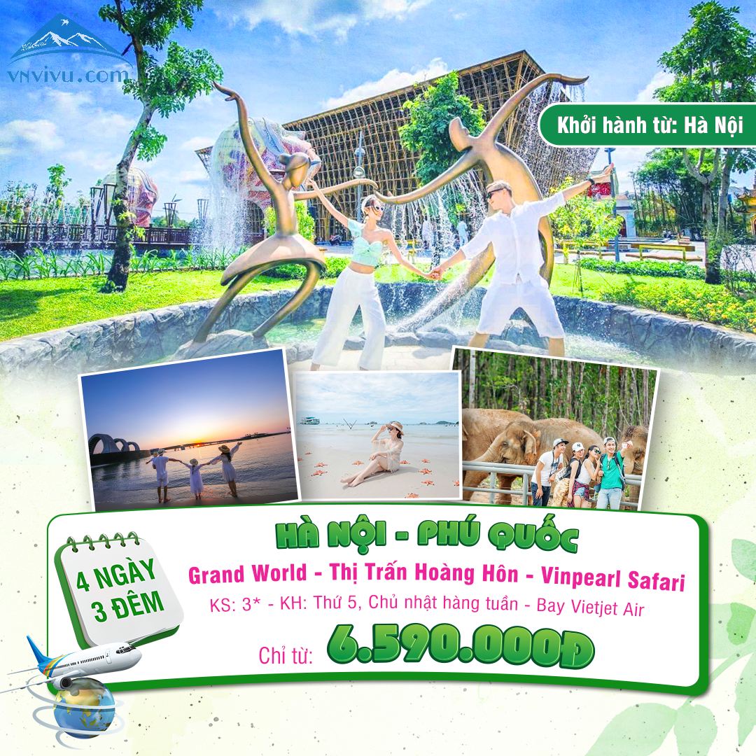 Tour Hà Nội – Phú Quốc 4 Ngày 3 Đêm